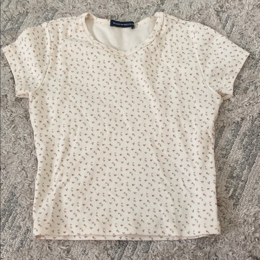 Women's Cream Floral Top